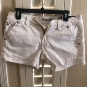 MissMe white denim short